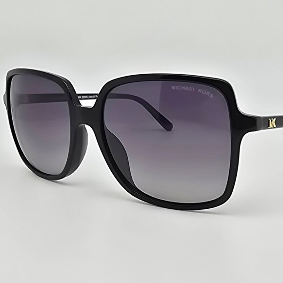 Michael Kors MK2098U Isle of Palms Black Frame Polarized Grey Gradent Sunglasses - Picture 1 of 12